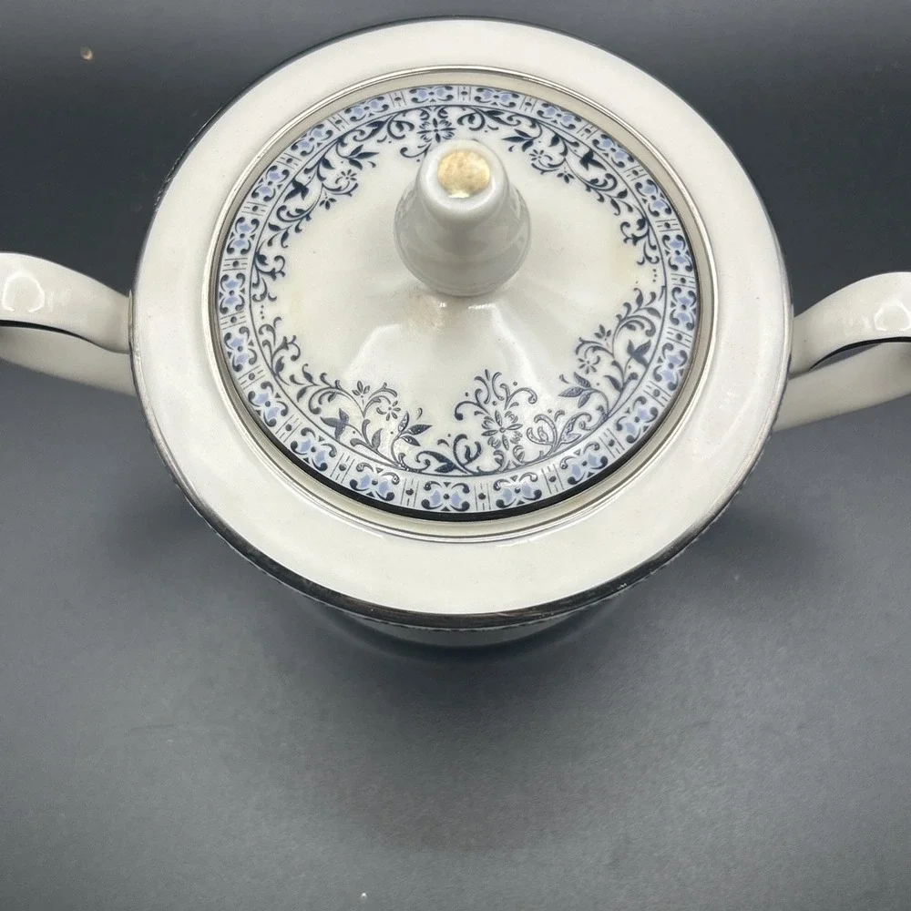 Vintage Noritake China Charleston 7148 Creamer Pitcher & Covered Sugar Bowl Set